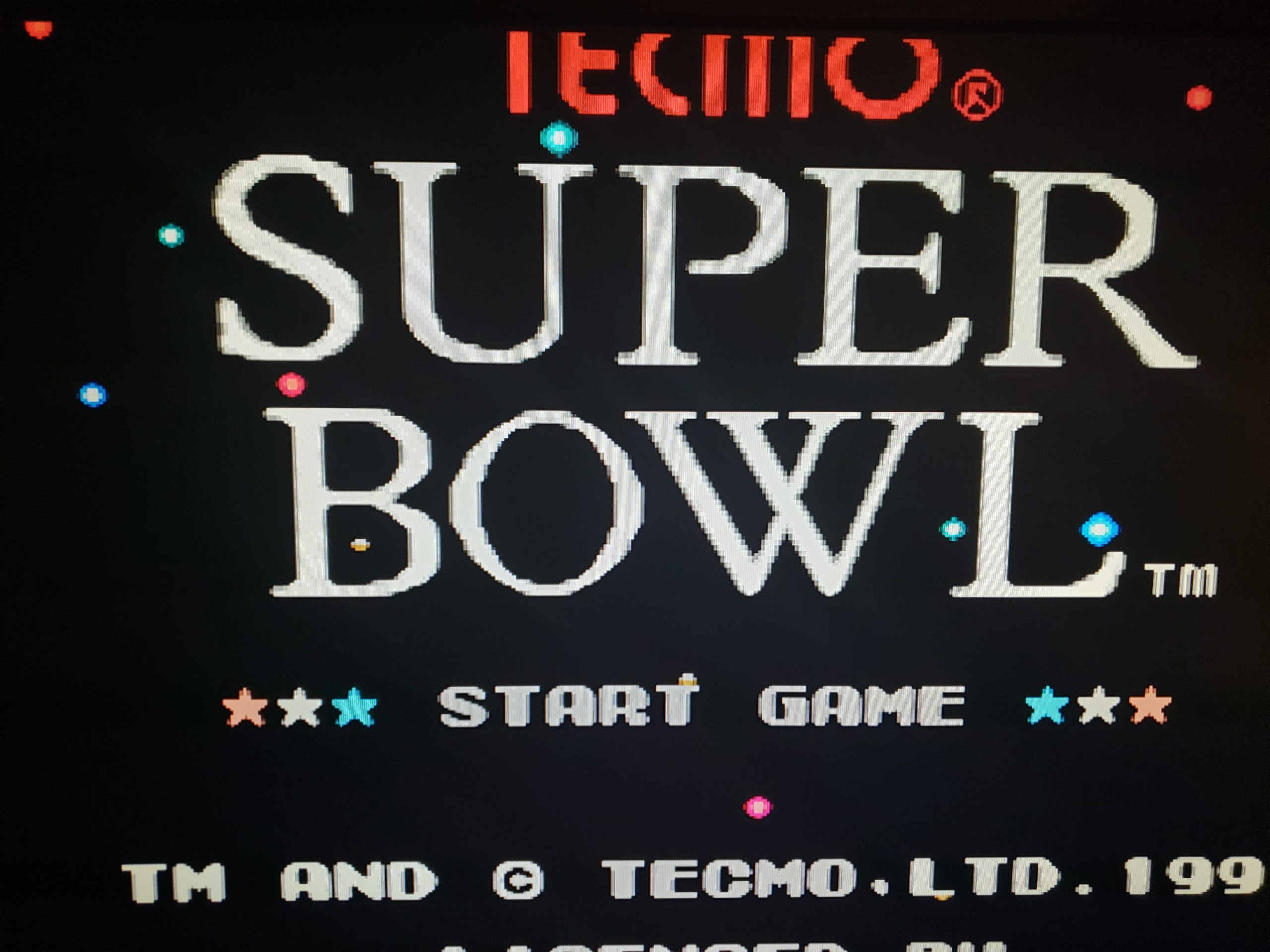 tecmo super bowl retro games