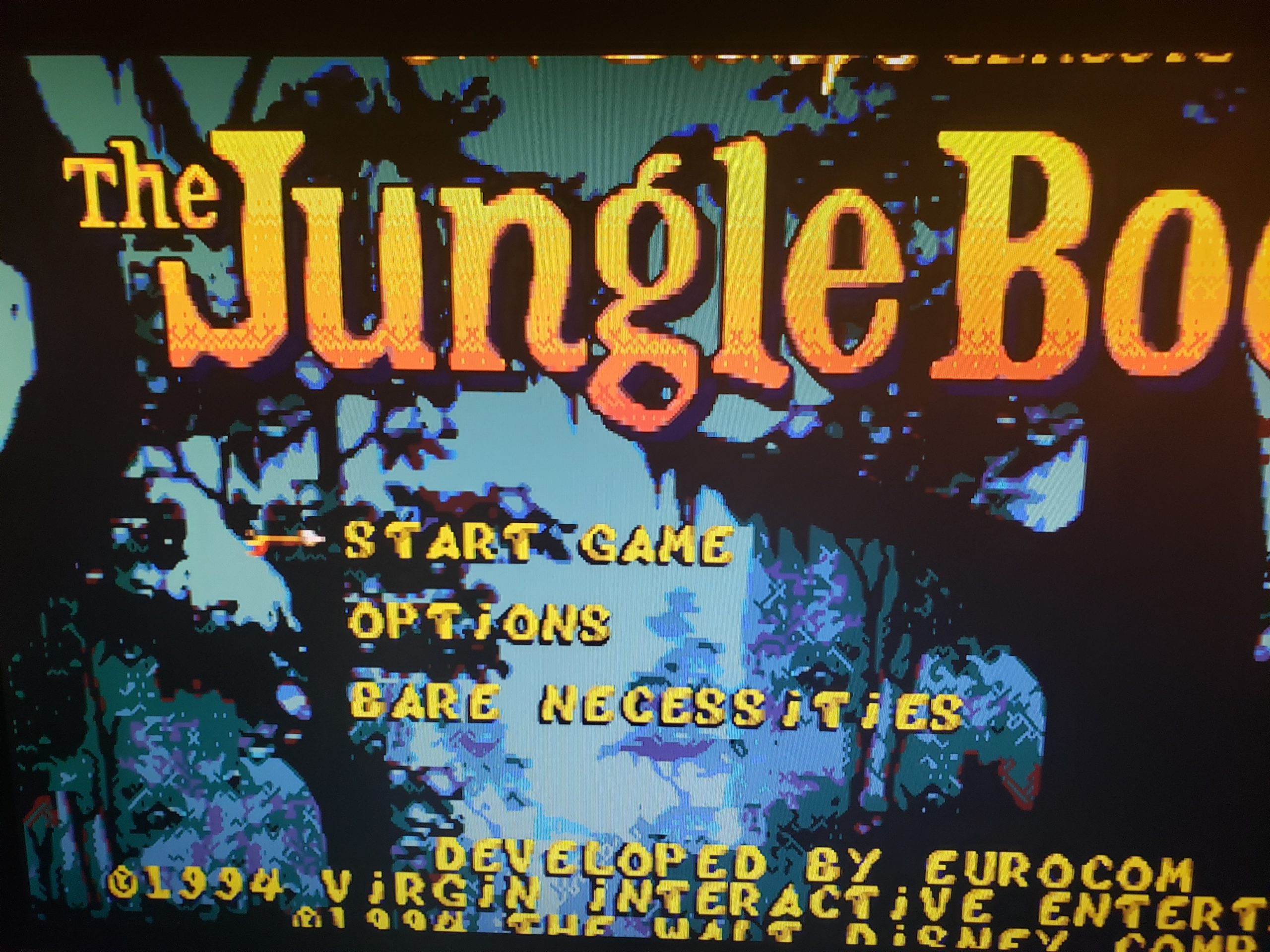 Jungle book sega коды